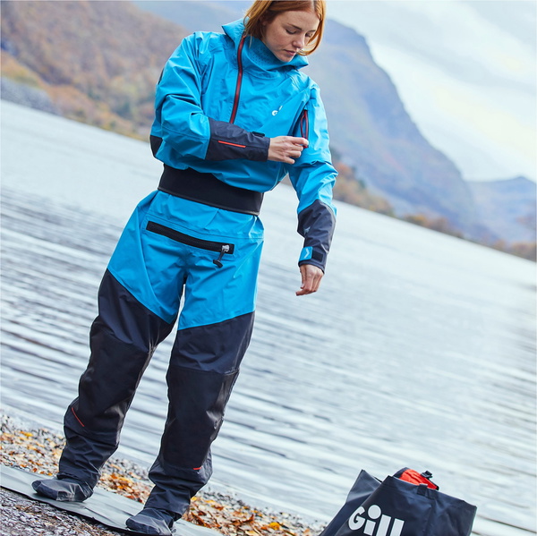 2025 Gill Verso Back Zip Drysuit 4805SE - Bluejay